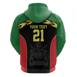 Custom Cricket Africa Malawi Hoodie Malawi Chevron Pattern - African Pride