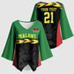 Custom Cricket Africa Malawi Kimono Sleeve Blouse Malawi Chevron Pattern
