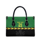Custom Cricket Africa Malawi Leather Bag Malawi Chevron Pattern