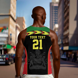 Custom Cricket Africa Malawi Men Tank Top Malawi Chevron Pattern - African Pride