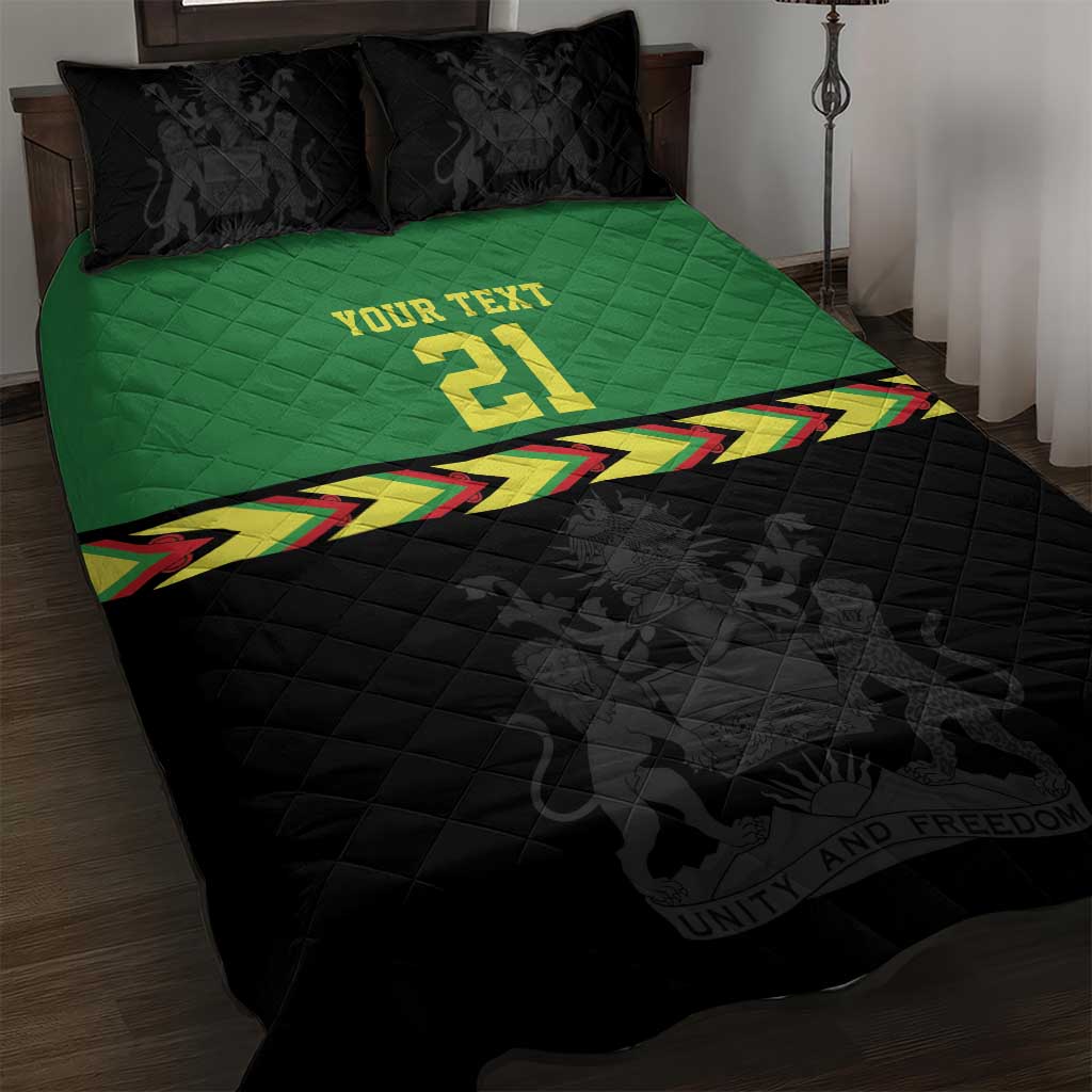 Custom Cricket Africa Malawi Quilt Bed Set Malawi Chevron Pattern - African Pride
