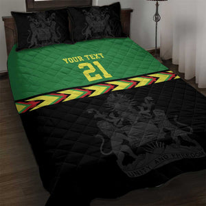 Custom Cricket Africa Malawi Quilt Bed Set Malawi Chevron Pattern - African Pride