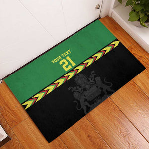 Custom Cricket Africa Malawi Rubber Doormat Malawi Chevron Pattern - African Pride