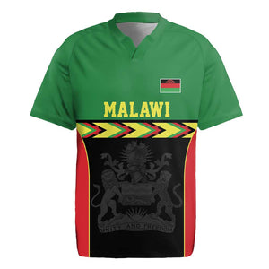 Custom Cricket Africa Malawi Rugby Jersey Malawi Chevron Pattern - African Pride