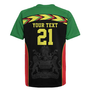 Custom Cricket Africa Malawi Rugby Jersey Malawi Chevron Pattern - African Pride