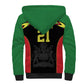 Custom Cricket Africa Malawi Sherpa Hoodie Malawi Chevron Pattern - African Pride