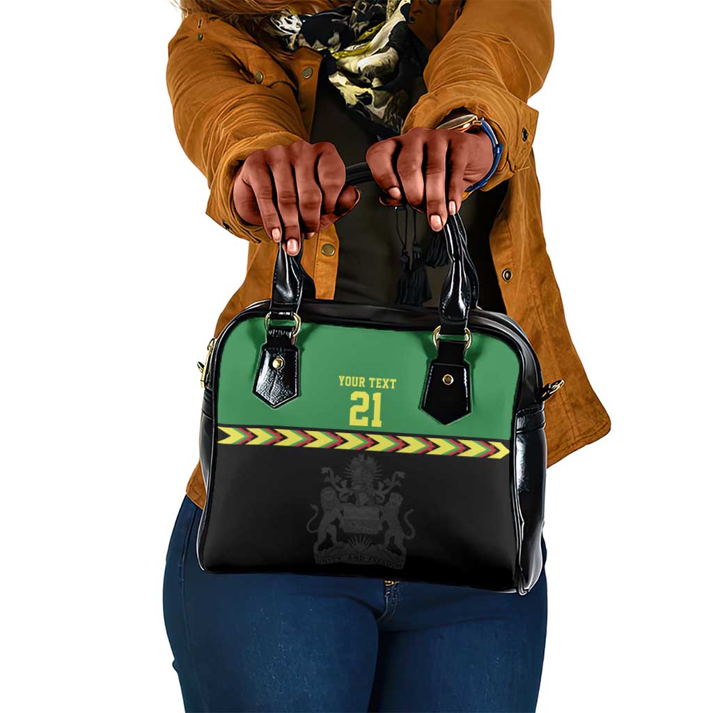Custom Cricket Africa Malawi Shoulder Handbag Malawi Chevron Pattern - African Pride