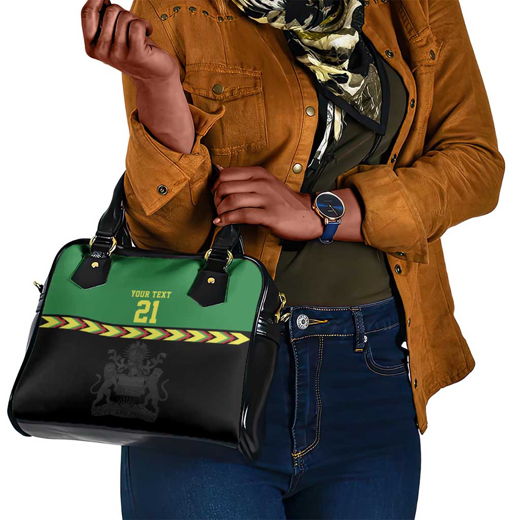 Custom Cricket Africa Malawi Shoulder Handbag Malawi Chevron Pattern - African Pride