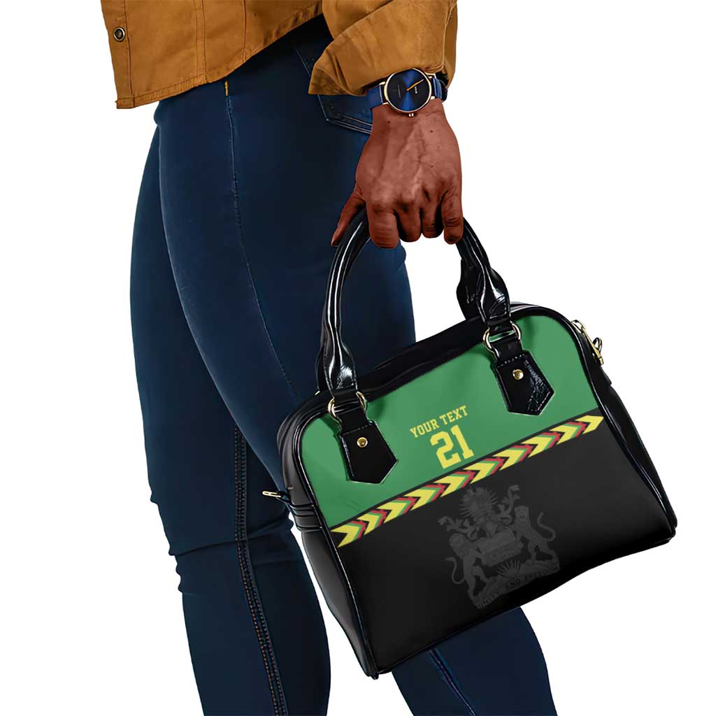 Custom Cricket Africa Malawi Shoulder Handbag Malawi Chevron Pattern - African Pride