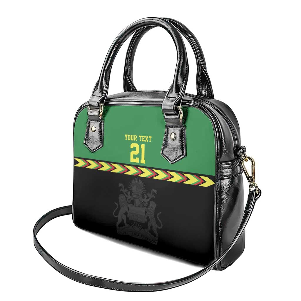 Custom Cricket Africa Malawi Shoulder Handbag Malawi Chevron Pattern - African Pride