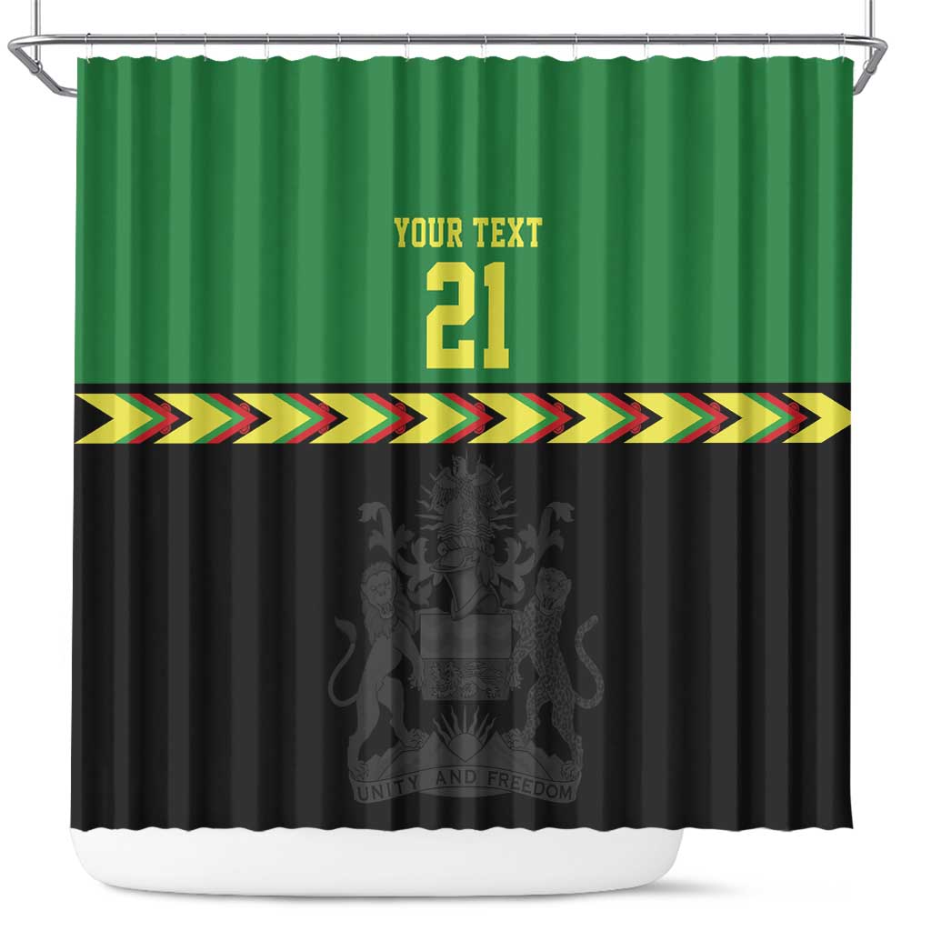Custom Cricket Africa Malawi Shower Curtain Malawi Chevron Pattern - African Pride