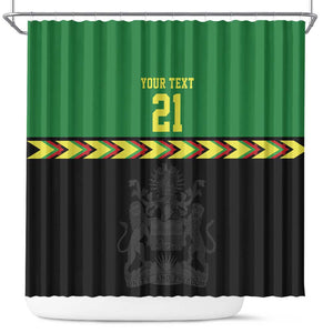 Custom Cricket Africa Malawi Shower Curtain Malawi Chevron Pattern - African Pride