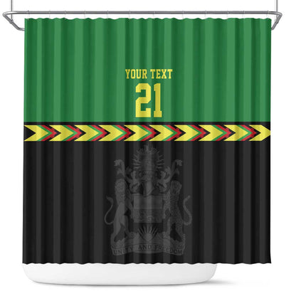 Custom Cricket Africa Malawi Shower Curtain Malawi Chevron Pattern - African Pride
