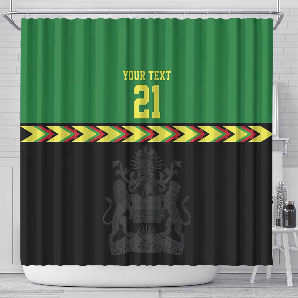 Custom Cricket Africa Malawi Shower Curtain Malawi Chevron Pattern - African Pride