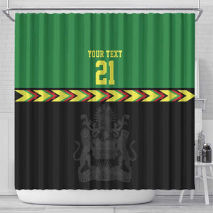 Custom Cricket Africa Malawi Shower Curtain Malawi Chevron Pattern - African Pride