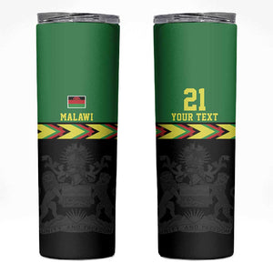 Custom Cricket Africa Malawi Skinny Tumbler Malawi Chevron Pattern - African Pride