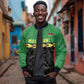 Custom Cricket Africa Malawi Sleeve Zip Bomber Jacket Malawi Chevron Pattern - African Pride