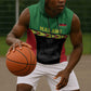 Custom Cricket Africa Malawi Sleeveless Hoodie Malawi Chevron Pattern - African Pride