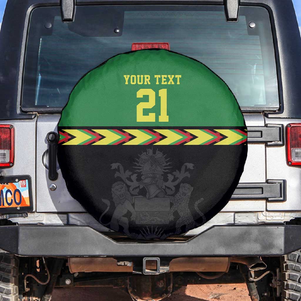 Custom Cricket Africa Malawi Spare Tire Cover Malawi Chevron Pattern - African Pride