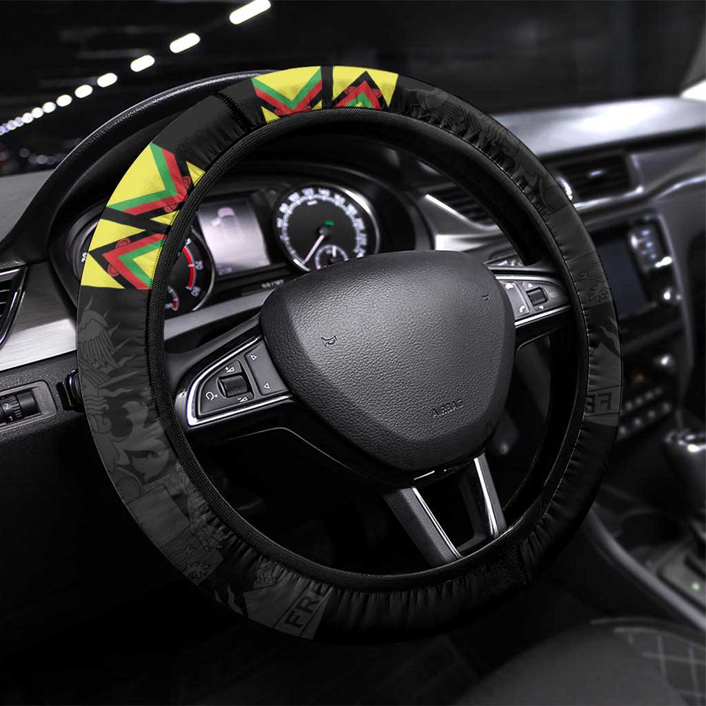 Cricket Africa Malawi Steering Wheel Cover Malawi Chevron Pattern - African Pride
