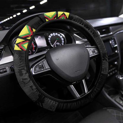 Cricket Africa Malawi Steering Wheel Cover Malawi Chevron Pattern - African Pride