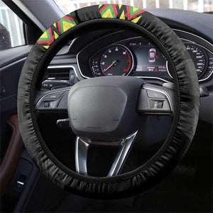 Cricket Africa Malawi Steering Wheel Cover Malawi Chevron Pattern - African Pride