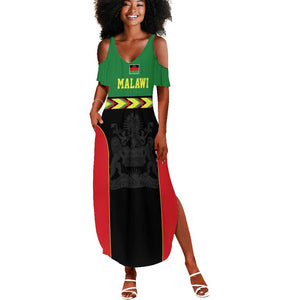 Custom Cricket Africa Malawi Summer Maxi Dress Malawi Chevron Pattern - African Pride