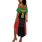 Custom Cricket Africa Malawi Summer Maxi Dress Malawi Chevron Pattern - African Pride