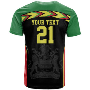Custom Cricket Africa Malawi T shirt Malawi Chevron Pattern - African Pride