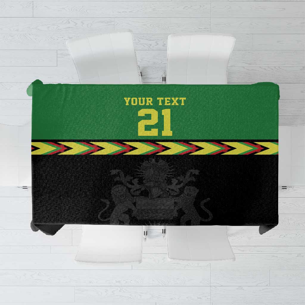 Custom Cricket Africa Malawi Tablecloth Malawi Chevron Pattern - African Pride