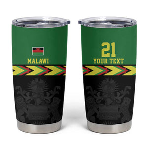 Custom Cricket Africa Malawi Tumbler Cup Malawi Chevron Pattern - African Pride