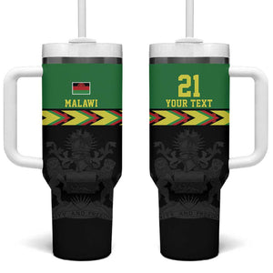 Custom Cricket Africa Malawi Tumbler With Handle Malawi Chevron Pattern - African Pride