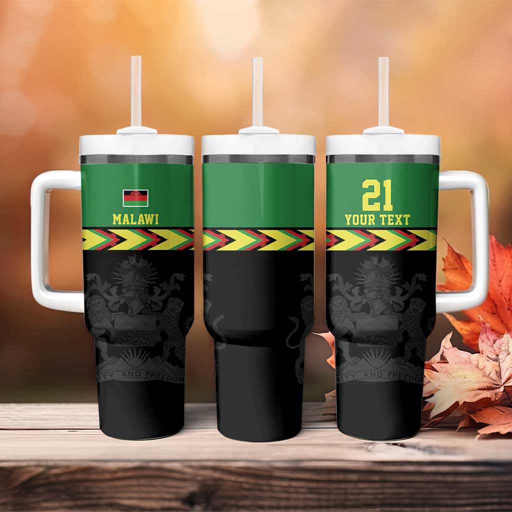 Custom Cricket Africa Malawi Tumbler With Handle Malawi Chevron Pattern - African Pride