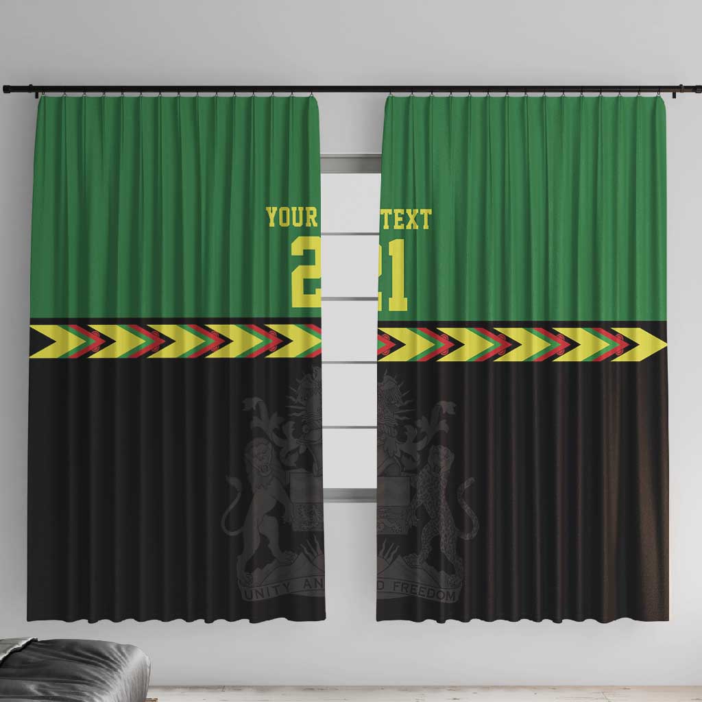 Custom Cricket Africa Malawi Window Curtain Malawi Chevron Pattern - African Pride