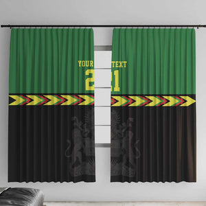 Custom Cricket Africa Malawi Window Curtain Malawi Chevron Pattern - African Pride