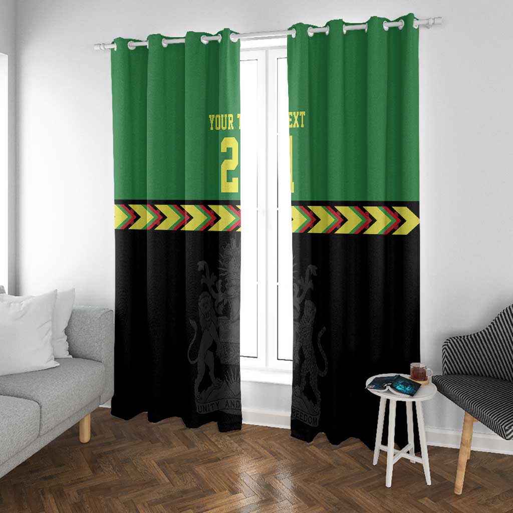 Custom Cricket Africa Malawi Window Curtain Malawi Chevron Pattern - African Pride