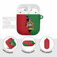 Personalized  Malawi Flag Map AirPods Case Simple Malawi Emblem Coat of Arms