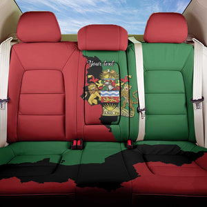 Malawi Flag Map Back Car Seat Cover Simple Malawi Emblem Coat of Arms - African Pride