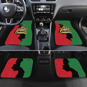 Malawi Flag Map Car Mats Simple Malawi Emblem Coat of Arms - African Pride