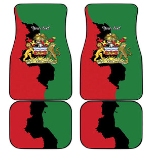Malawi Flag Map Car Mats Simple Malawi Emblem Coat of Arms - African Pride