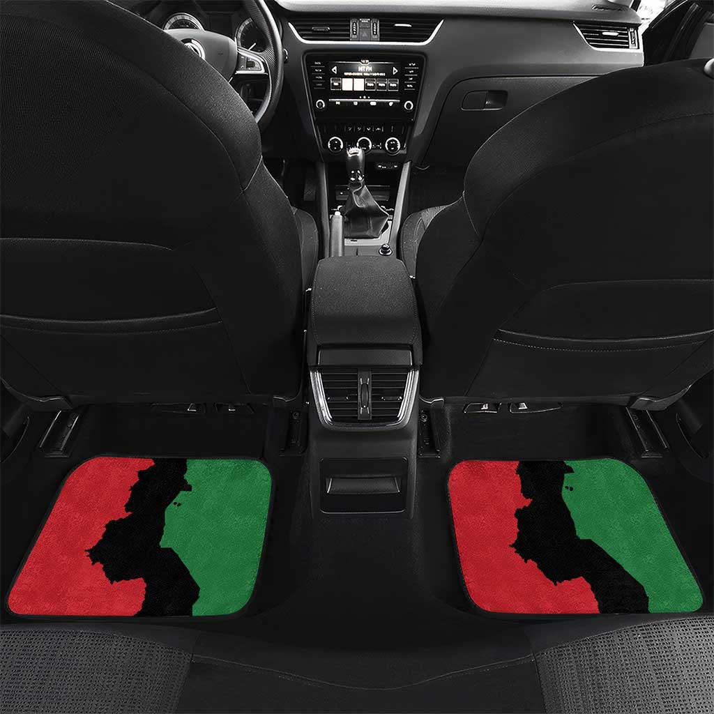 Malawi Flag Map Car Mats Simple Malawi Emblem Coat of Arms - African Pride