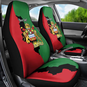 Malawi Flag Map Car Seat Cover Simple Malawi Emblem Coat of Arms - African Pride