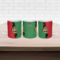 Personalized  Malawi Flag Map Ceramic Mug Simple Malawi Emblem Coat of Arms