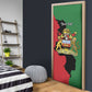 Personalized  Malawi Flag Map Door Cover Simple Malawi Emblem Coat of Arms