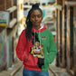 Malawi Flag Map Hoodie Simple Malawi Emblem Coat of Arms - African Pride