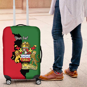 Malawi Flag Map Luggage Cover Simple Malawi Emblem Coat of Arms - African Pride