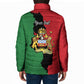 Personalized  Malawi Flag Map Padded Jacket Simple Malawi Emblem Coat of Arms