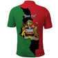 Malawi Flag Map Polo Shirt Simple Malawi Emblem Coat of Arms - African Pride