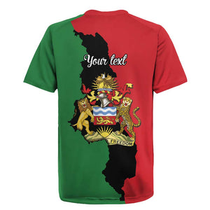Malawi Flag Map Rugby Jersey Simple Malawi Emblem Coat of Arms - African Pride