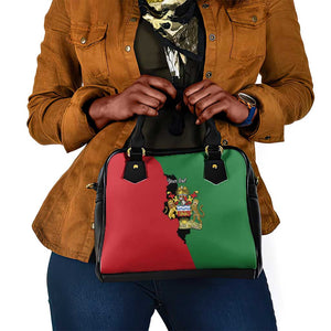 Malawi Flag Map Shoulder Handbag Simple Malawi Emblem Coat of Arms - African Pride